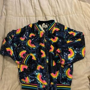 Brand new never worn rainbow jacket
